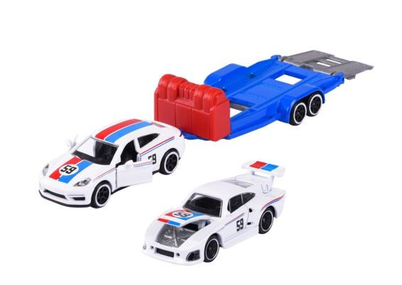 Majorette Set 2 Masinute Si Remorca Porsche Panamera Scara 1:64 [2]