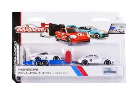 Majorette Set 2 Masinute Si Remorca Porsche Panamera Scara 1:64 [1]