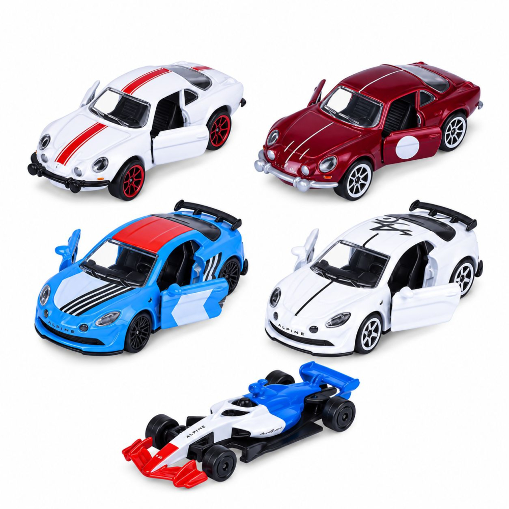 MAJORETTE SET 5 MASINUTE METALICE ALPINE SCARA 1 LA 64 [2]