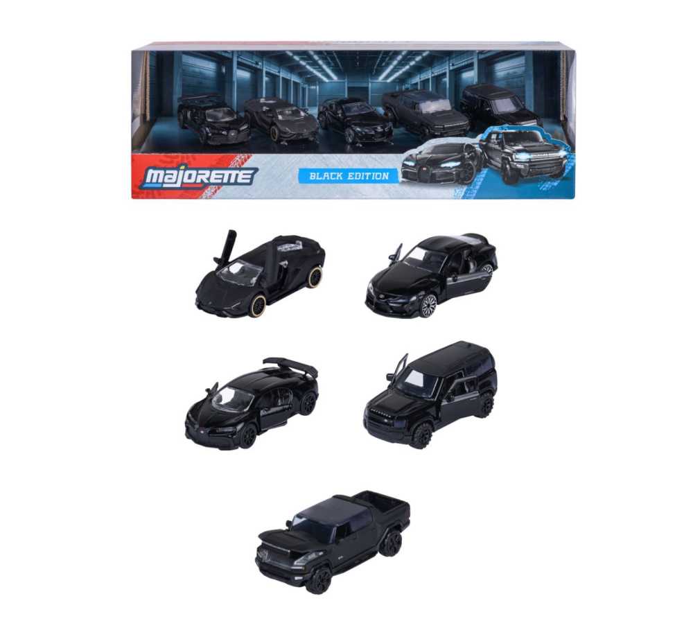 MAJORETTE SET 5 MASINUTE METALICE BLACK EDITION [6]