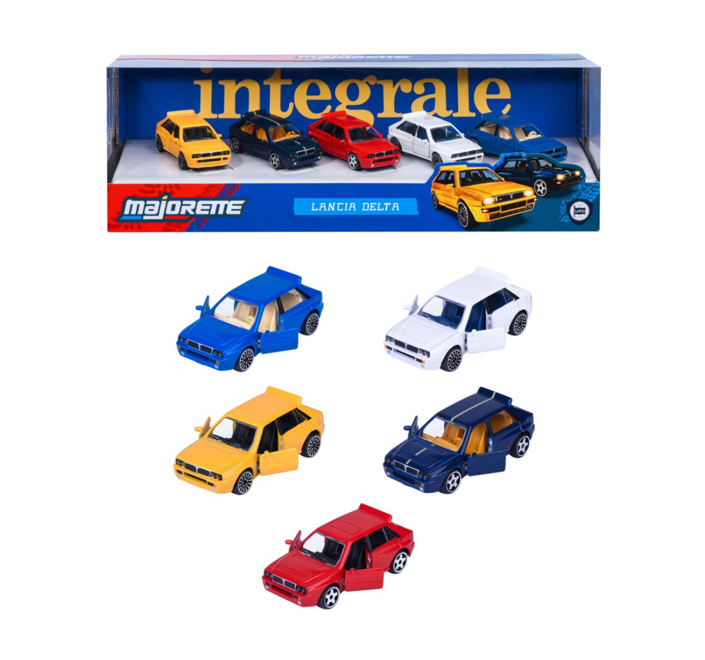 MAJORETTE SET 5 MASINUTE METALICE LANCIA DELTA SCARA 1 LA 64 [3]