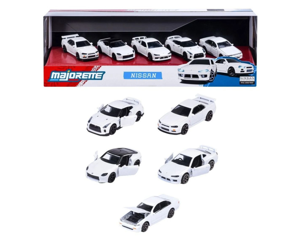 MAJORETTE SET 5 MASINUTE METALICE NISSAN SCARA 1 LA 64 [3]