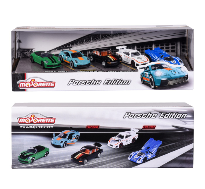 Majorette set 5 masinute metalice porsche 7.5cm [4]