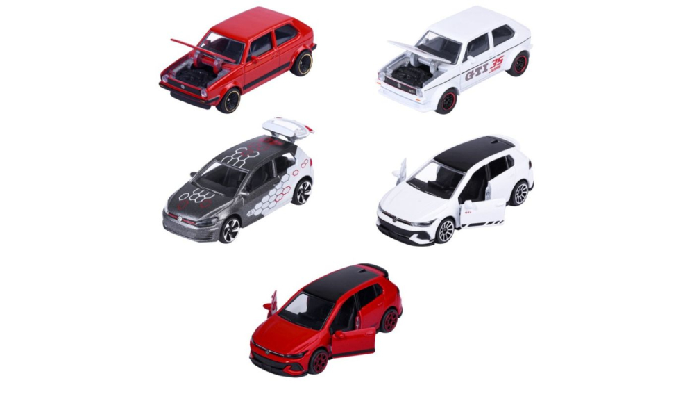 MAJORETTE SET 5 MASINUTE METALICE VOLKSWAGEN GOLF GTI SCARA 1 LA 64 [2]