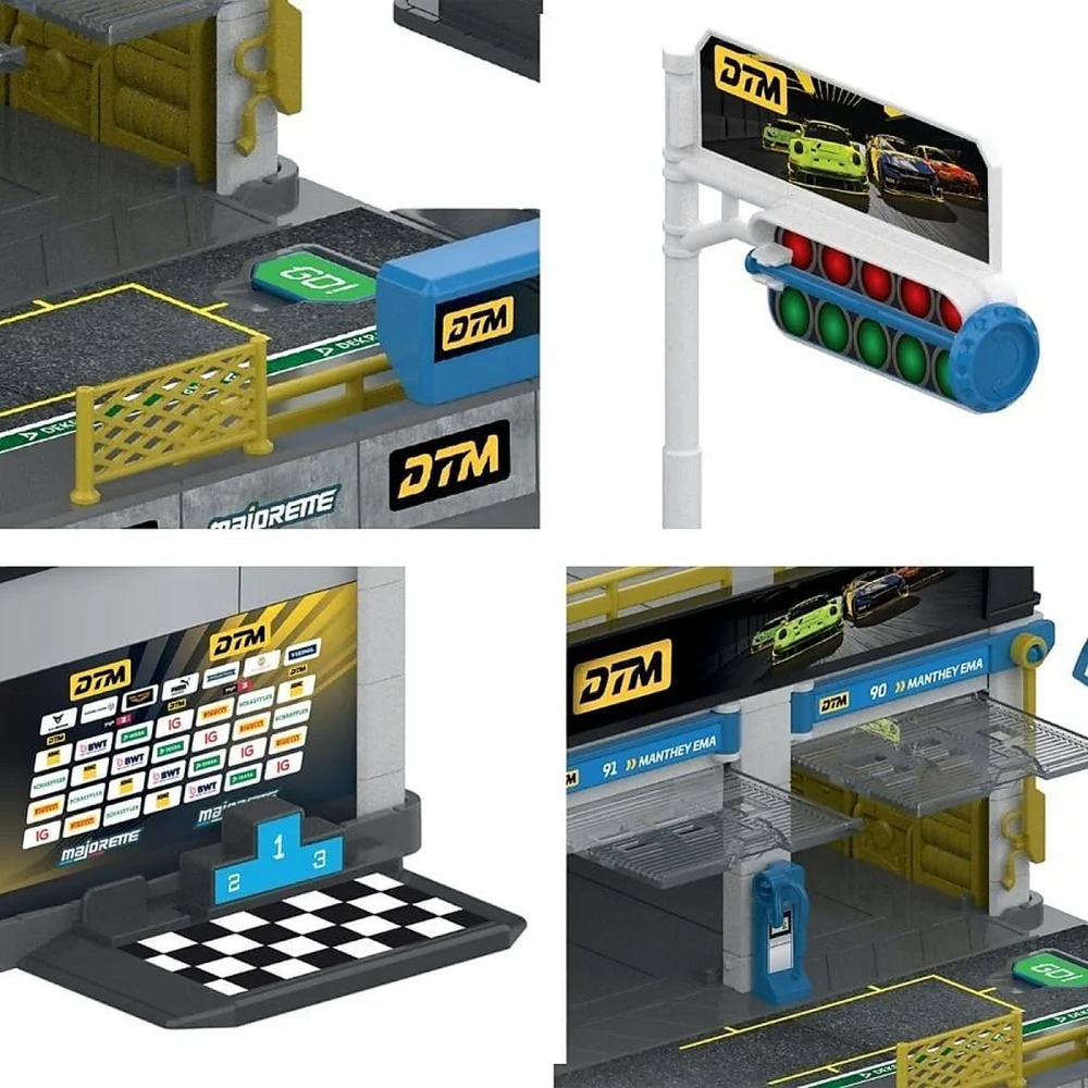 MAJORETTE SET MOTORSPORT DTM CU MASINUTA INCLUSA PORSCHE 911 GT3 R SCARA 1 LA 64 [4]