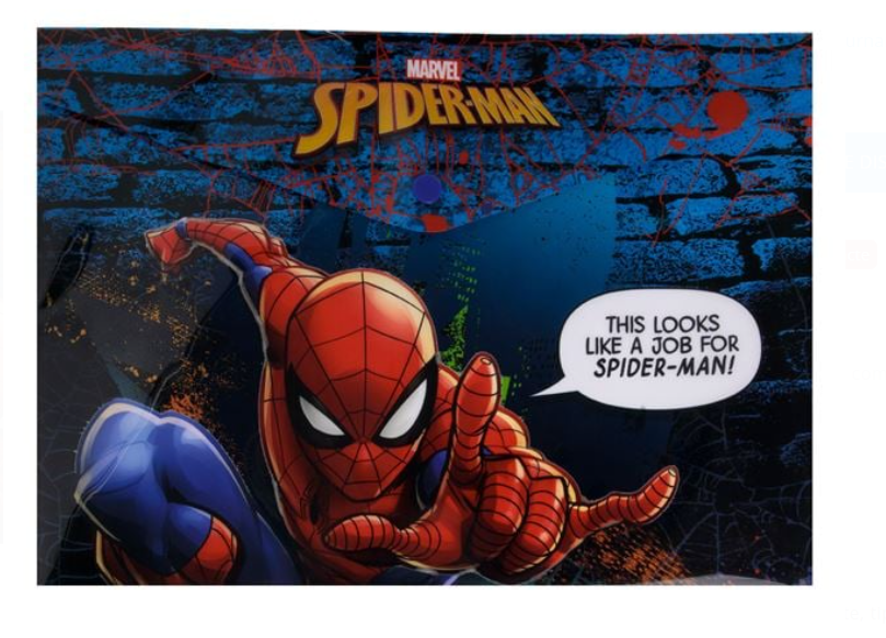 Mapa plastic A4 cu capsa model Spiderman,33x24 cm [1]