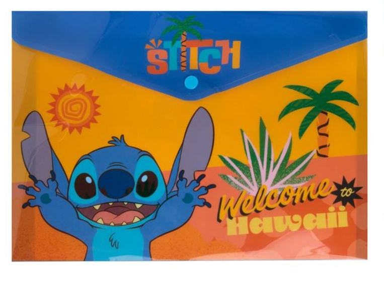 Mapa plastic A4 cu capsa model Stitch,33x24 cm [1]