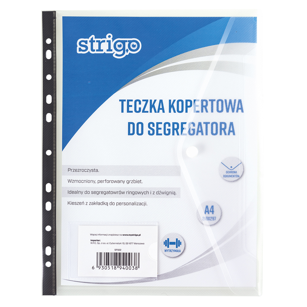 Mapa plic cu capsa PP tip A4 Strigo pentru biblioraft [1]