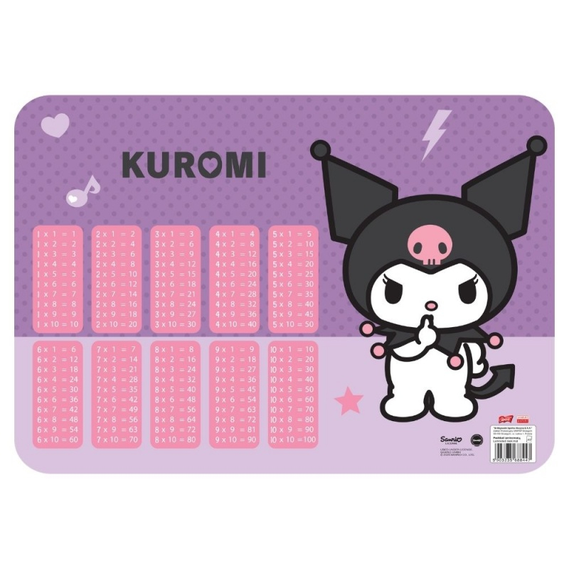 Mapa protectie birou Kuromi, format A3, cu 2 fete,tabla inmultirii, 42 x 29.7 cm [2]