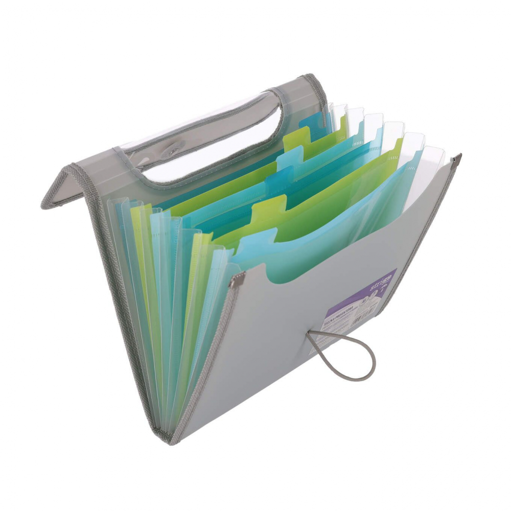 Mapa Strigo Plastic Extensibil A5, 6 Compartimente, Gri [4]