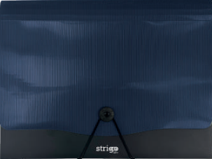 Mapa Strigo A4 cu 13 compartimente, elastic si clips ,   bleumarin