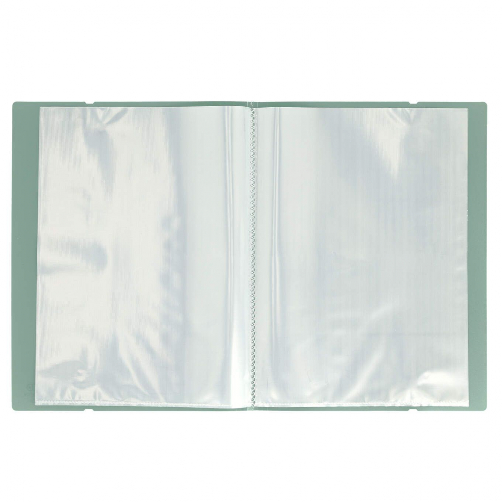 Mapa Strigo, PP, A4, cu elastic, 20 folii protecție, verde deschis [2]