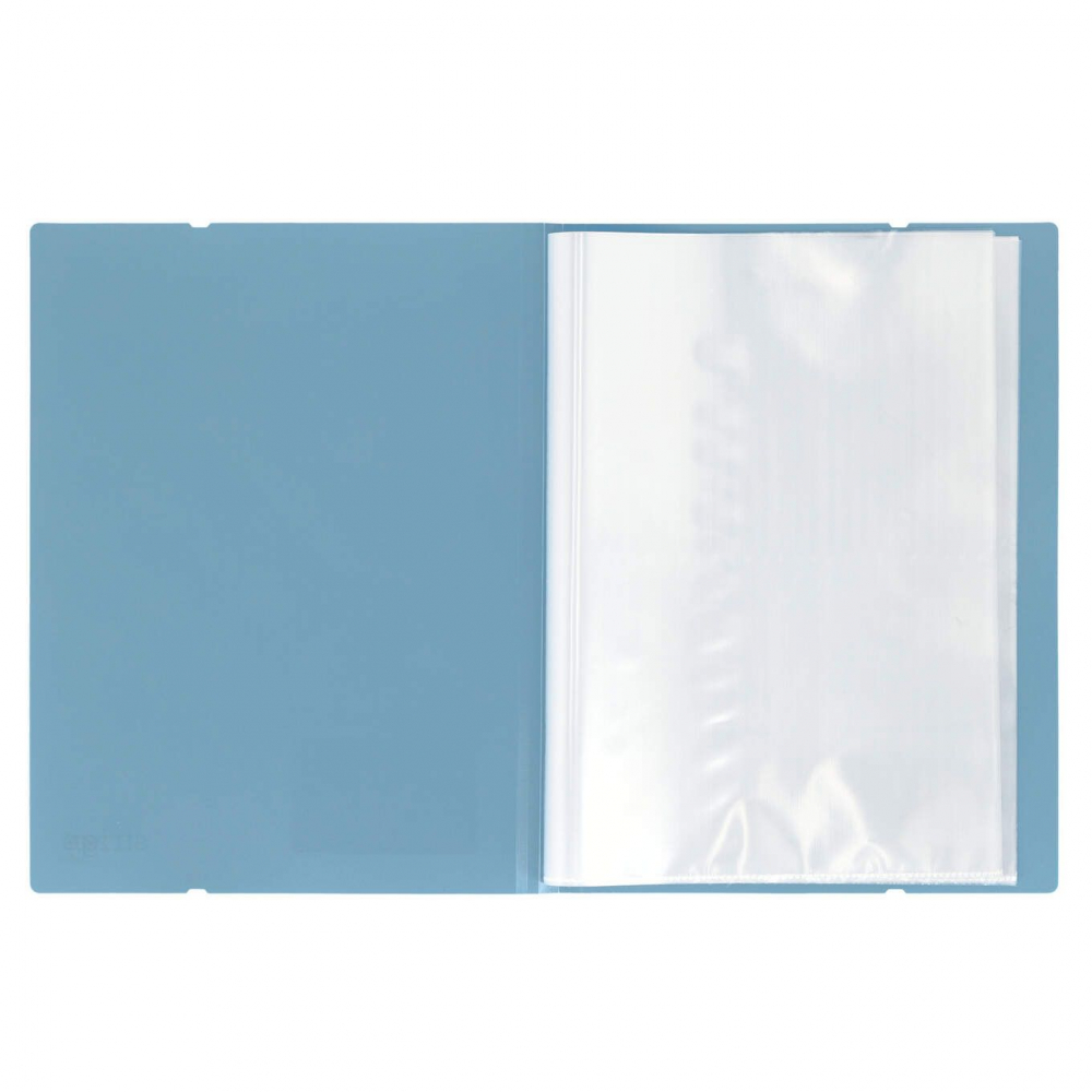 Mapa Strigo, PP, A4, cu elastic, 30 folii protecție, gri-albastru [3]