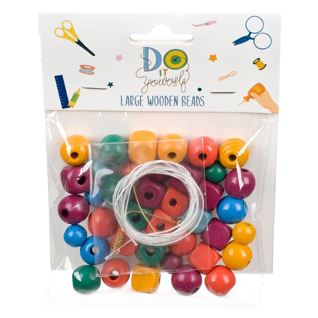 Margele colorate din lemn pentru activitati crafts [2]