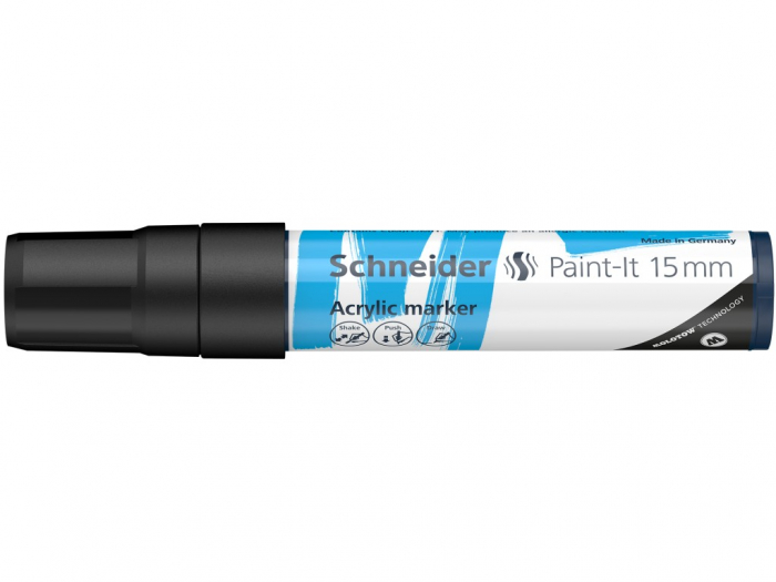 Marker cu vopsea acrilica paint-it 330 15 mm schneider,6 culori