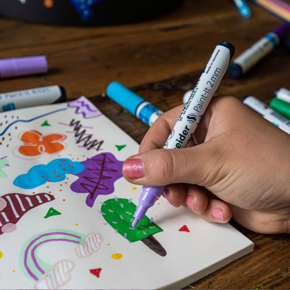 Marker cu vopsea acrilică, varf rotund,culori intense, Paint-It 310 2 mm [3]