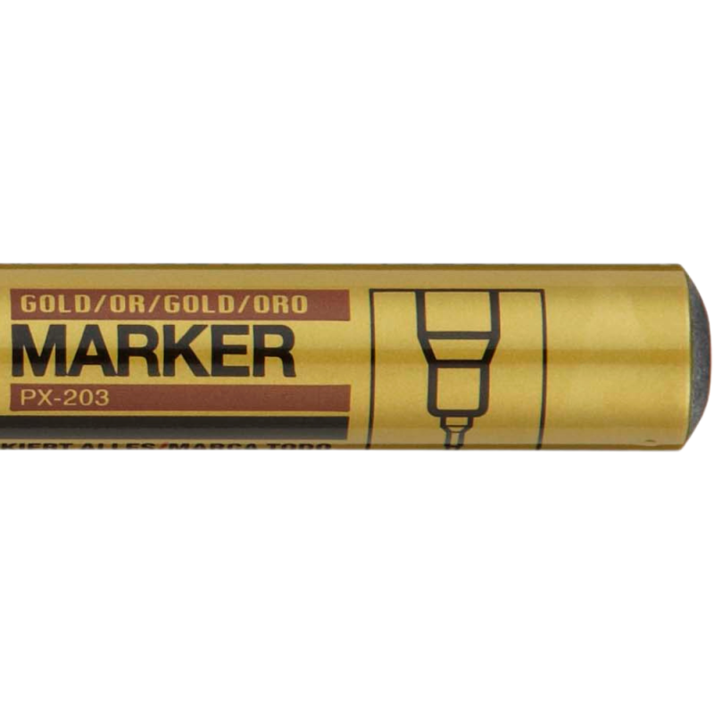 Marker cu vopsea pe baza de ulei,varf fin metalic 0.8 mm-auriu [2]