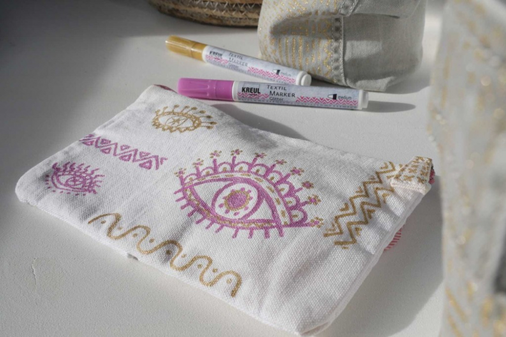 Marker Kreul Glitter pentru textile ,vârf mediu 2-4 mm, 9 culori [3]