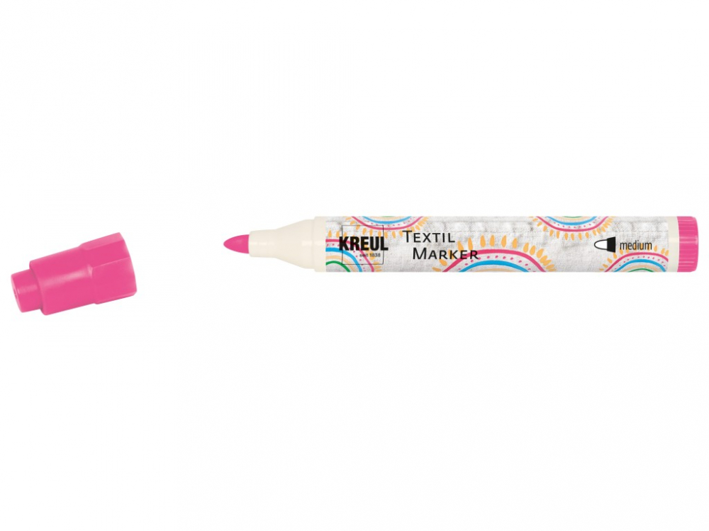 Marker Kreul pentru textile, vârf mediu 2-4mm, 18 culori [17]