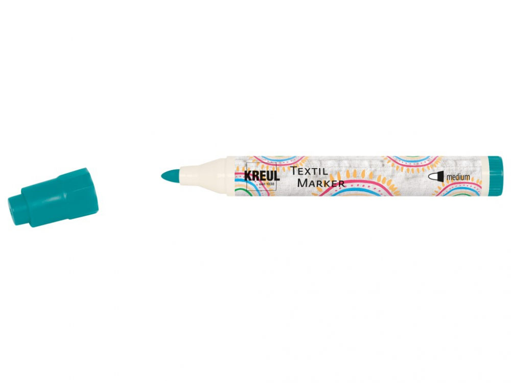 Marker Kreul pentru textile, vârf mediu 2-4mm, 18 culori [9]