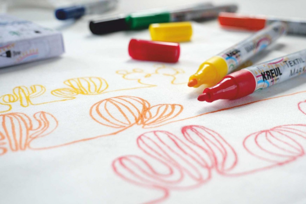 Marker pentru textile, vârf fin, 6 bucati/set [2]