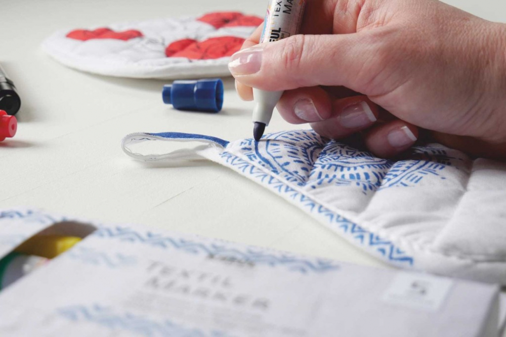 Marker pentru textile ,vârf mediu, 5 bucati/set [2]