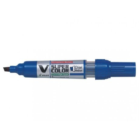 Marker permanent Pilot VSuper Color 2.2 mm varf tesit Marker permanent Pilot VSuper Color varf tesit 2.2 mm albastru