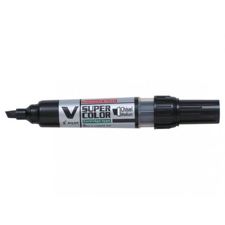 Marker permanent Pilot VSuper Color 2.2 mm varf tesit Marker permanent Pilot VSuper Color varf tesit 2.2 mm negru