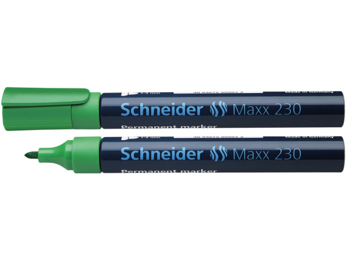 Marker permanent,varf rotund, model Schneider Maxx 230,4 culori