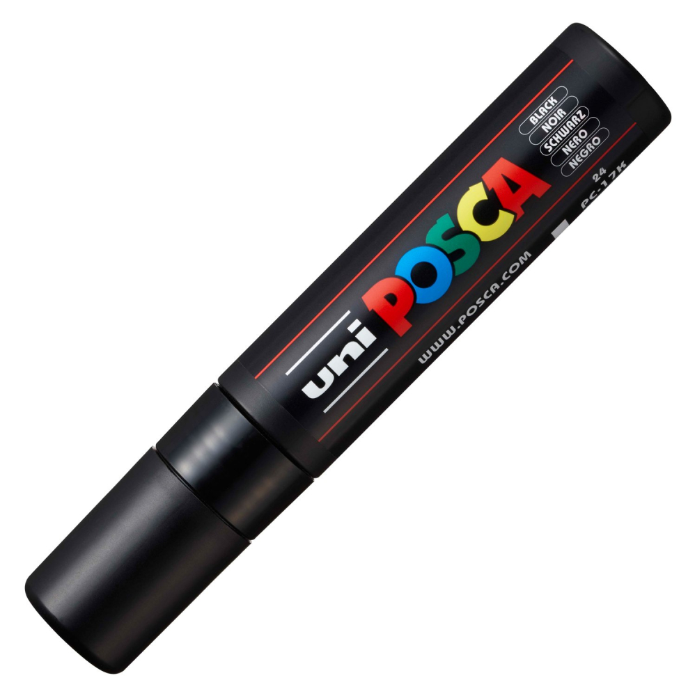 Marker UNI PC-17K Posca,15.0 mm,varf tesit,negru [2]