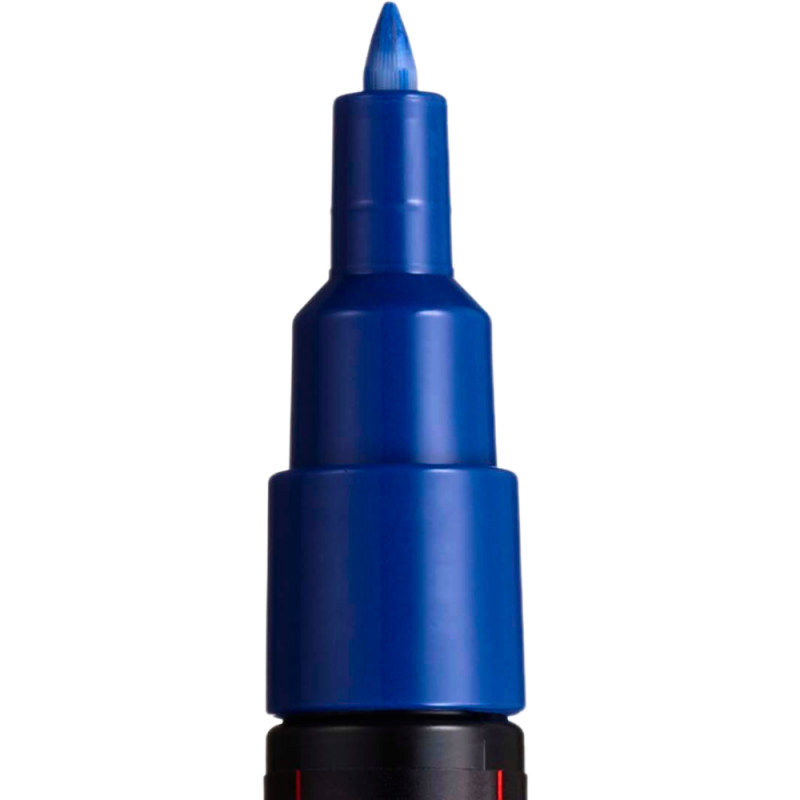 Marker UNI PC-1M Posca 0.7 mm,varf rotund,albastru [2]