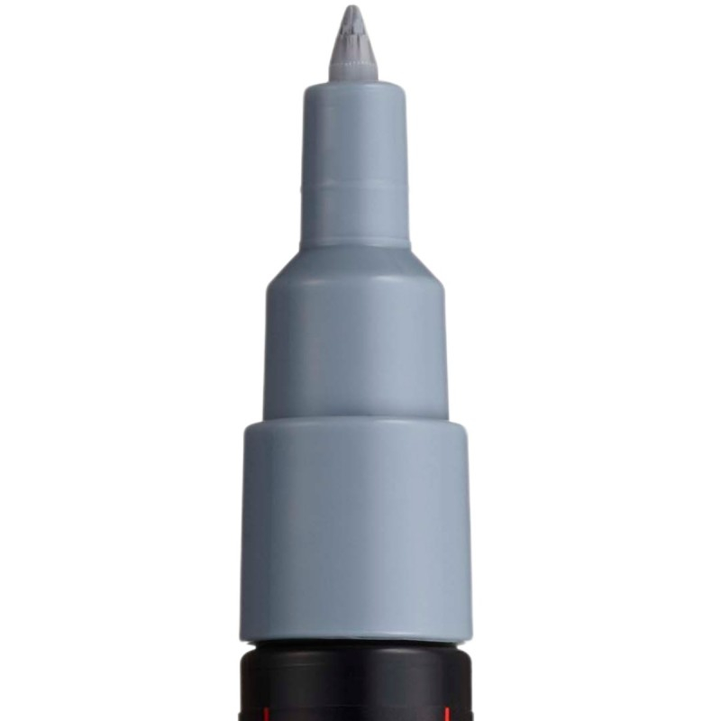 Marker UNI PC-1M Posca 0.7 mm,varf rotund,gri [2]