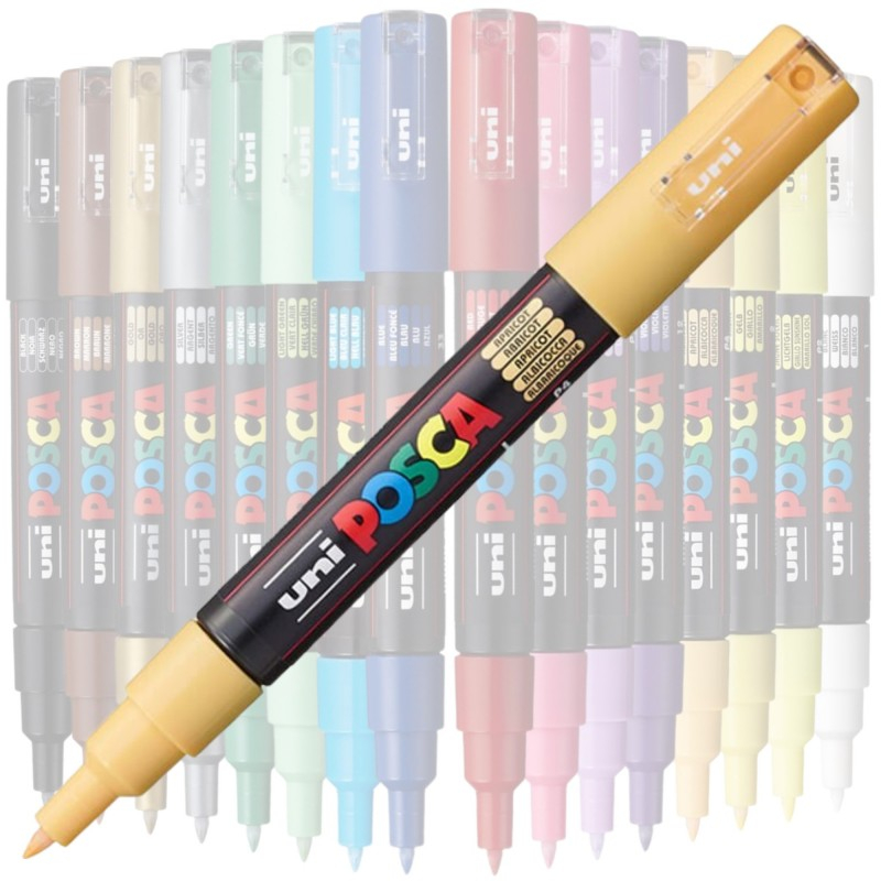 Marker UNI PC-1M Posca 0.7 mm,varf rotund,portocaliu caisa [3]