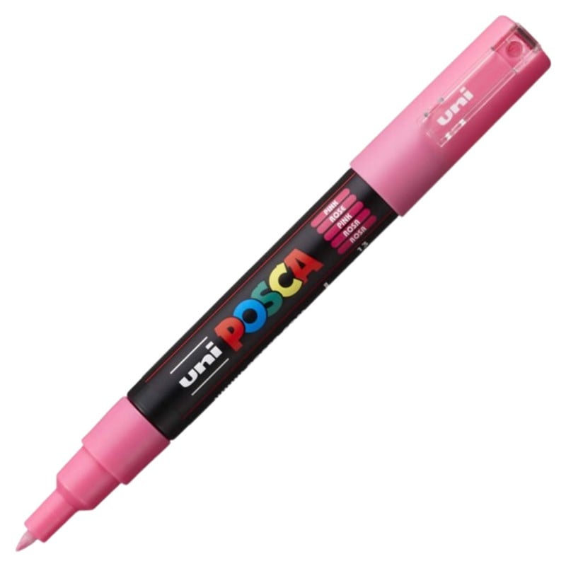 Marker UNI PC-1M Posca 0.7 mm,varf rotund,roz