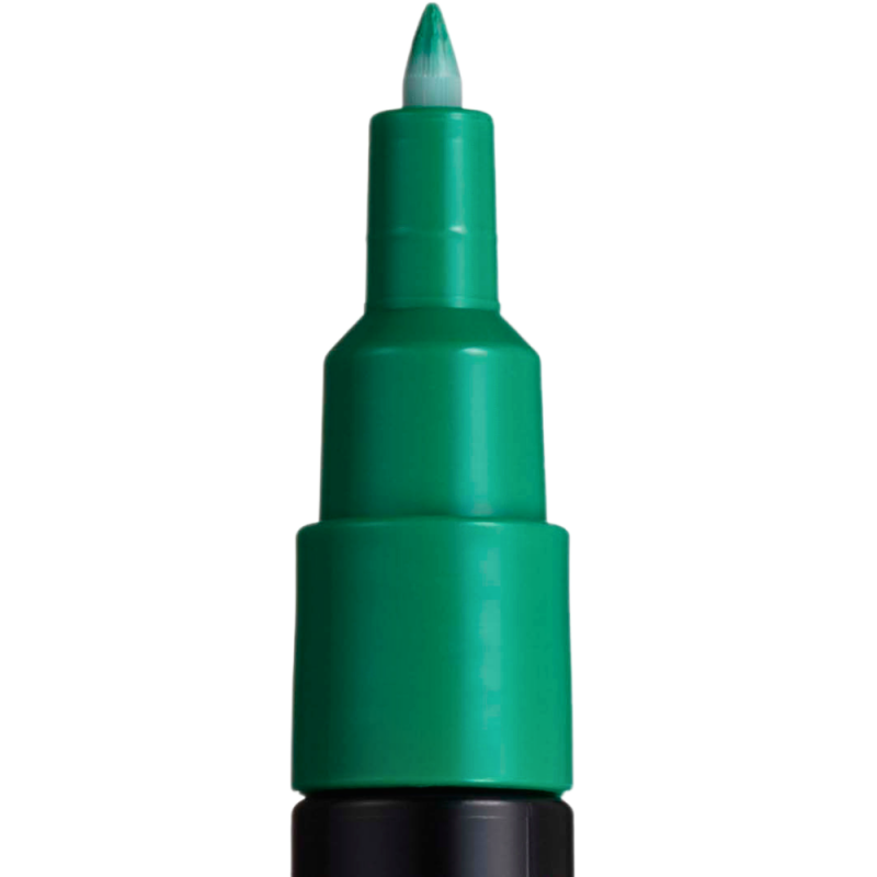 Marker UNI PC-1M Posca 0.7 mm,varf rotund,verde [2]
