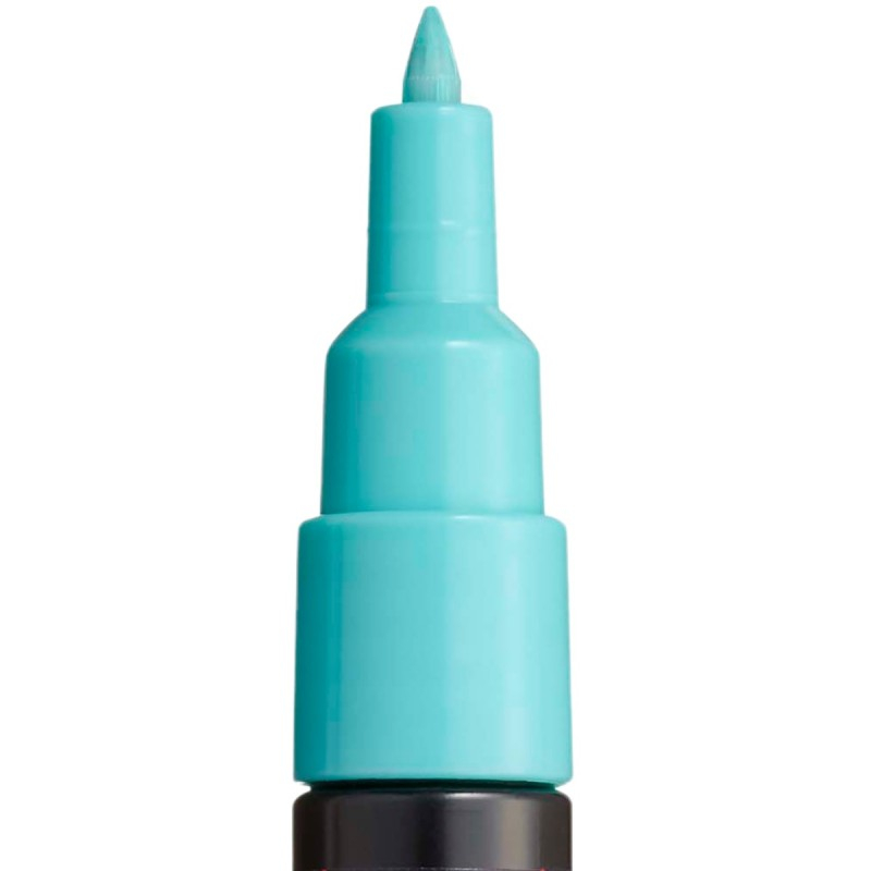 Marker UNI PC-1M Posca 0.7 mm,varf rotund,verde aqua [2]