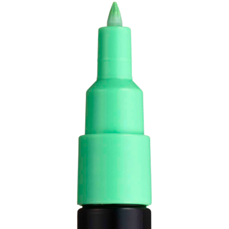 Marker UNI PC-1M Posca 0.7 mm,varf rotund,verde deschis [2]