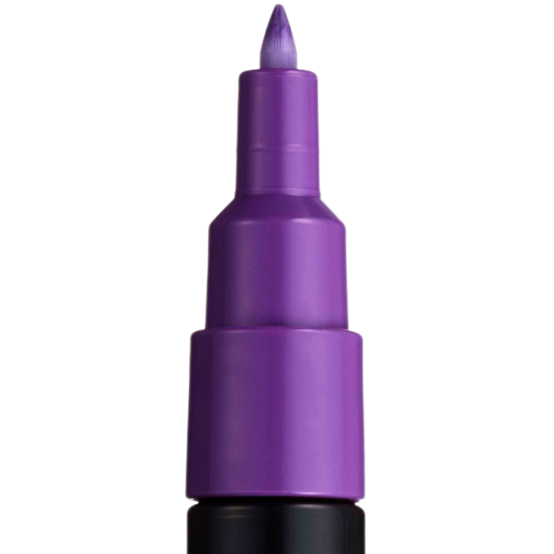 Marker UNI PC-1M Posca 0.7 mm,varf rotund,violet [2]