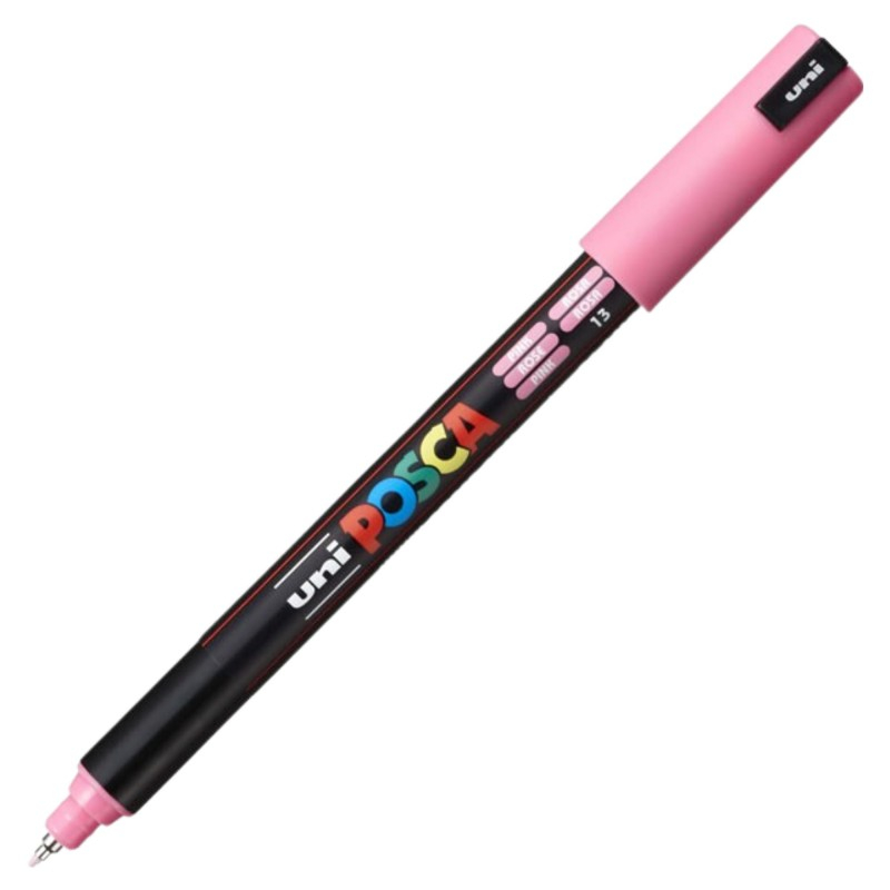 Marker UNI PC-1MR Posca, 0.7 mm,varf fin metalic,roz