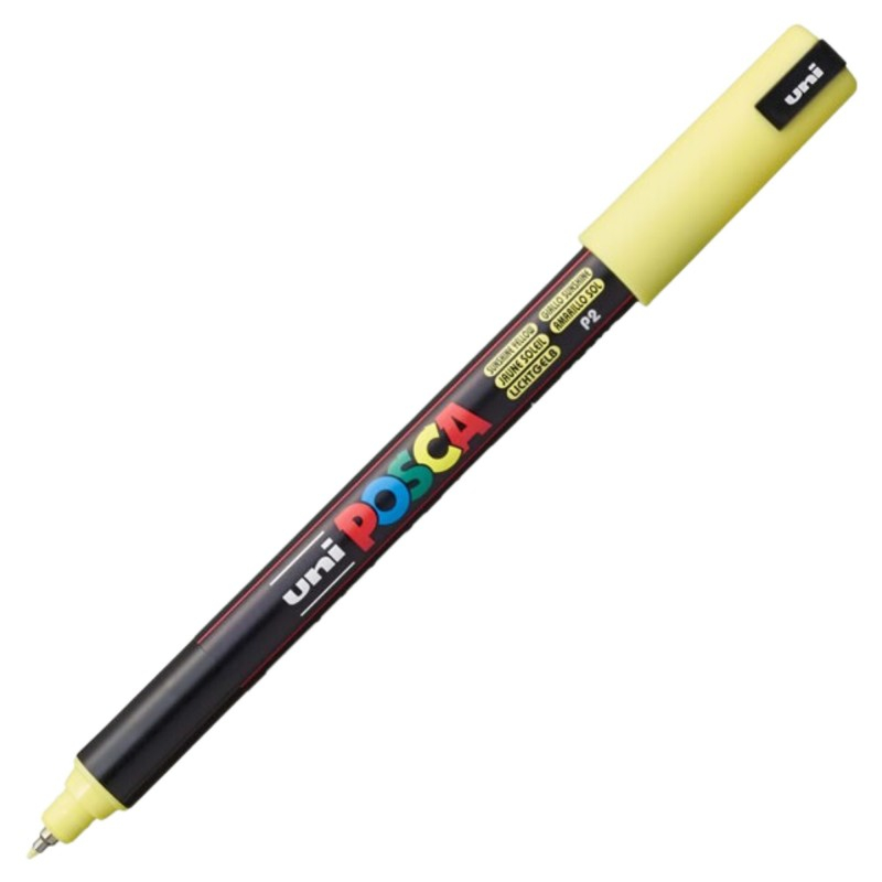 Marker uni pc-1mr posca, 0.7 mm,varf fin metalic,sunshine yellow