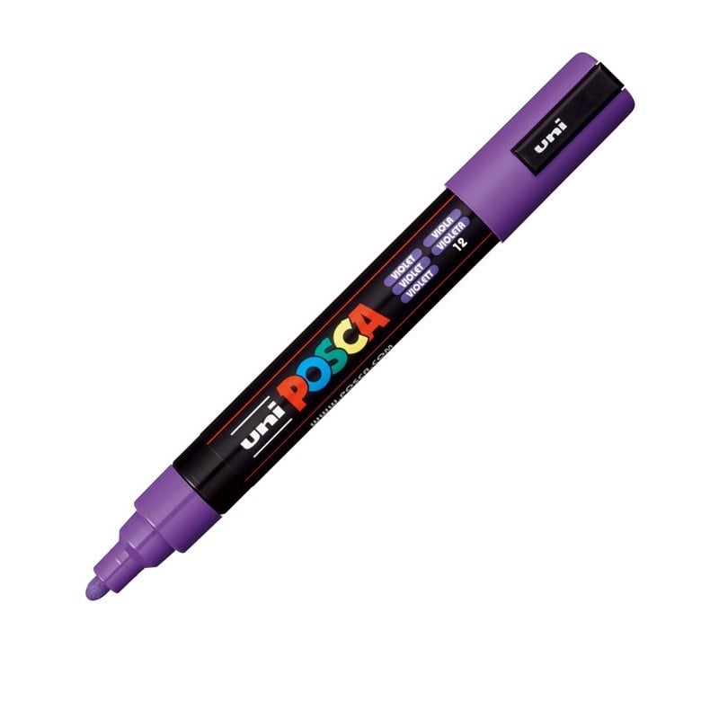 Marker uni pc-5m posca, 1.8-2.5 mm,varf mediu,violet