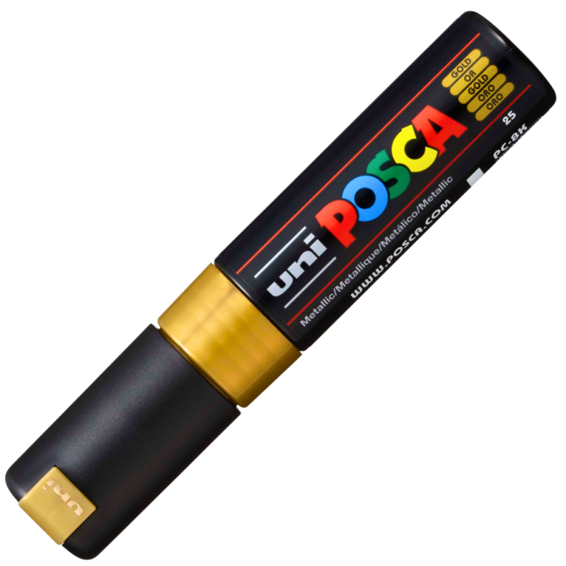 Marker UNI PC-8K Posca, 8.0 mm,varf tesit,auriu [2]