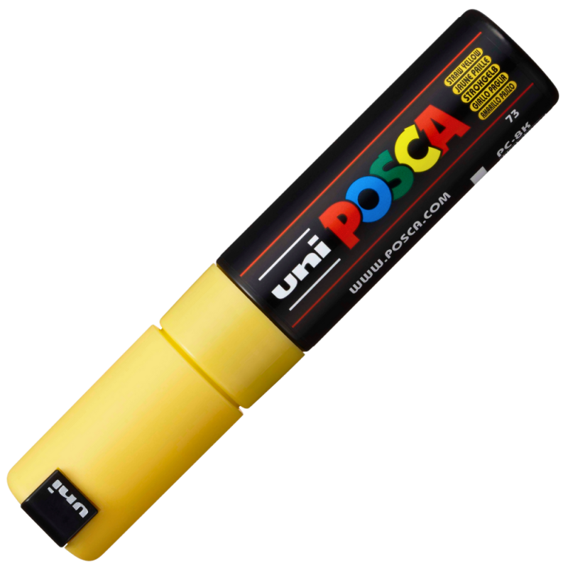 Marker UNI PC-8K Posca, 8.0 mm,varf tesit,galben pai [2]