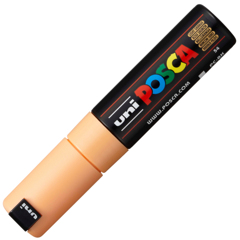 Marker UNI PC-8K Posca, 8.0 mm,varf tesit,portocaliu deschis [3]