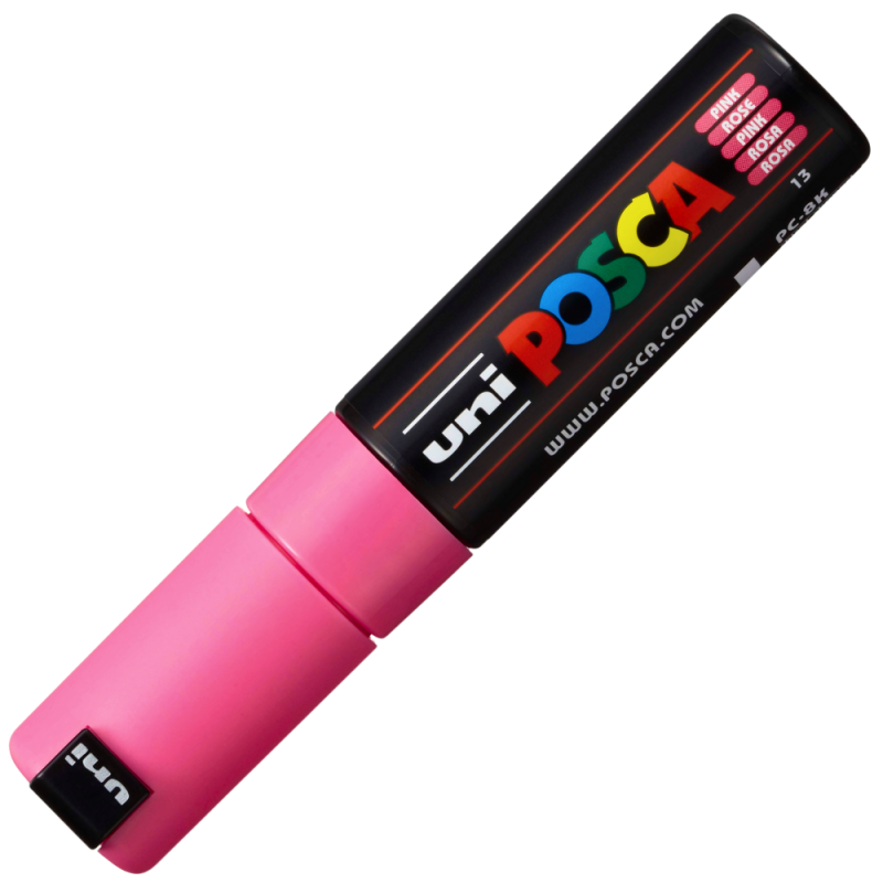 Marker UNI PC-8K Posca, 8.0 mm,varf tesit,roz [2]