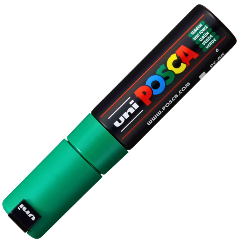 Marker UNI PC-8K Posca, 8.0 mm,varf tesit,verde [2]