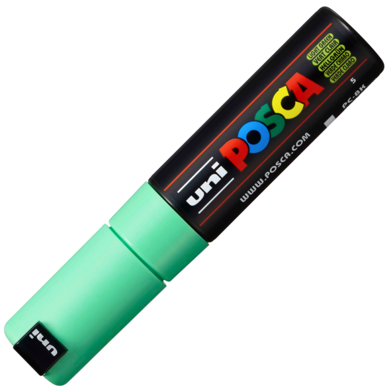 Marker UNI PC-8K Posca, 8.0 mm,varf tesit,verde deschis [2]