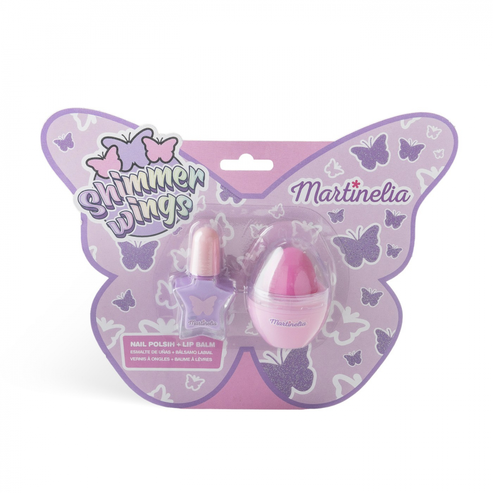 MARTINELIA SHIMMER WINGS SET DUO LAC DE UNGHII SI BALSAM DE BUZE [1]