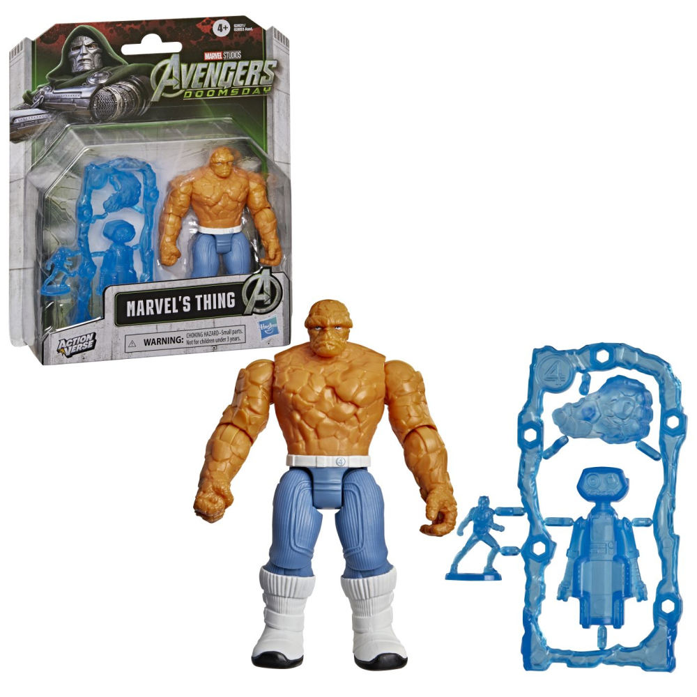 MARVEL AVENGERS DOOMSDAY ACTION VERSE SET FIGURINA THE THING SI ACCESORII [4]
