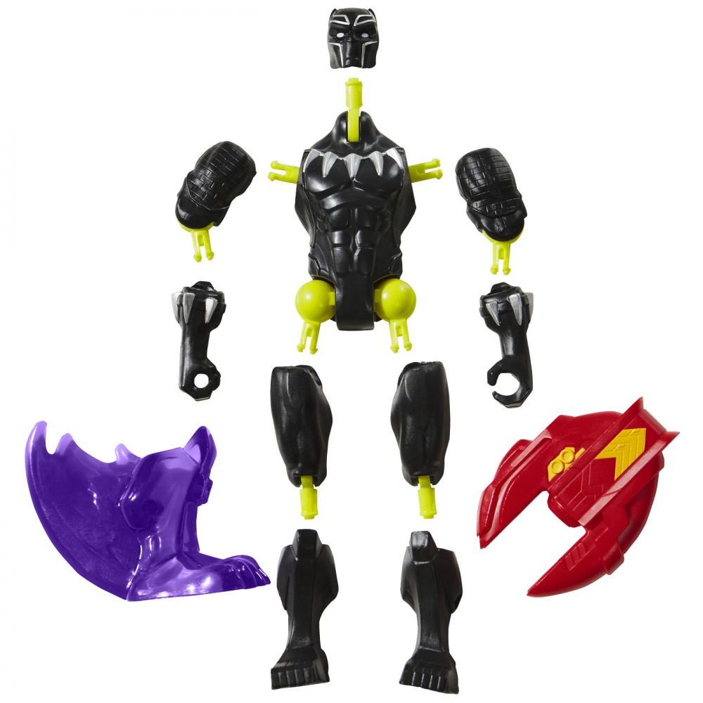 MARVEL AVENGERS MIX MASHERS FIGURINA BLACK PANTHER 12CM [5]